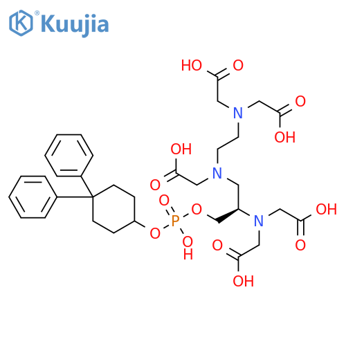 10-Oxa-3,6-diaza-11-phosphaundecanoicacid,8-[bis(carboxymethyl)amino]-3,6-bis(carboxymethyl)-11-[(4,4-diphenylcyclohexyl)oxy]-11-hydroxy-,11-oxide, (8R)- structure