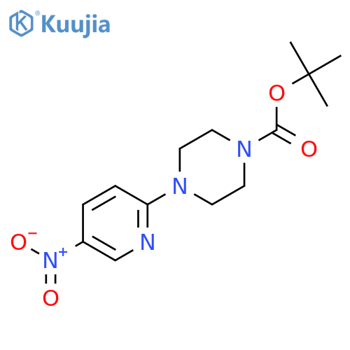 tert-butyl 4-(5-nitropyridin-2-yl)piperazine-1-carboxylate structure