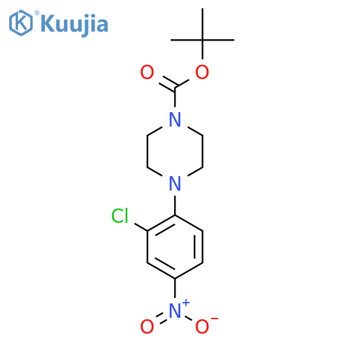 Tert-butyl 4-(2-chloro-4-nitrophenyl)piperazine-1-carboxylate structure