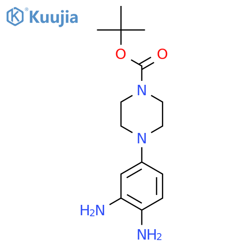 tert-butyl 4-(3,4-diaminophenyl)piperazine-1-carboxylate structure
