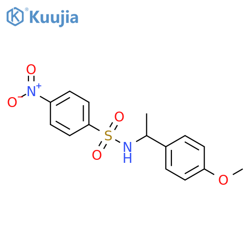 Benzenesulfonamide, N-[1-(4-methoxyphenyl)ethyl]-4-nitro- structure