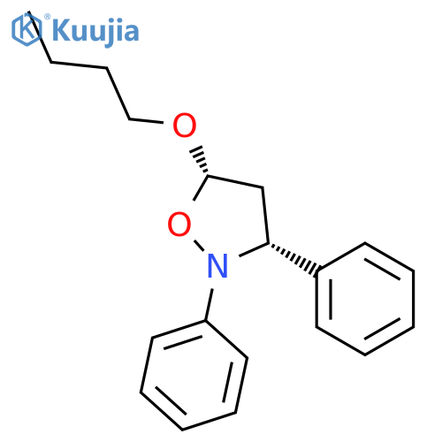 ISOXAZOLIDINE, 5-BUTOXY-2,3-DIPHENYL-, CIS- structure