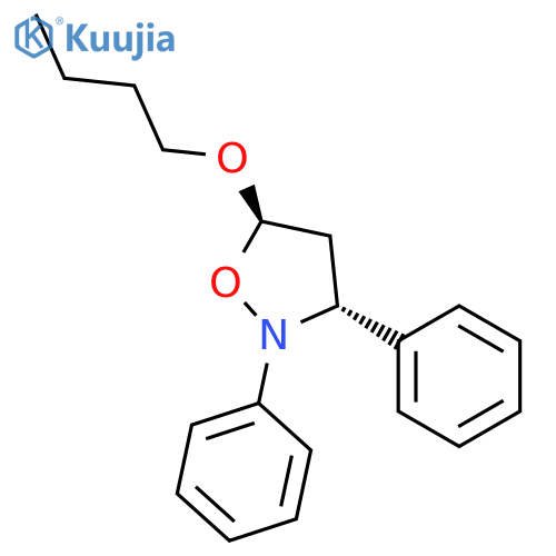 Isoxazolidine, 5-butoxy-2,3-diphenyl-, trans- structure
