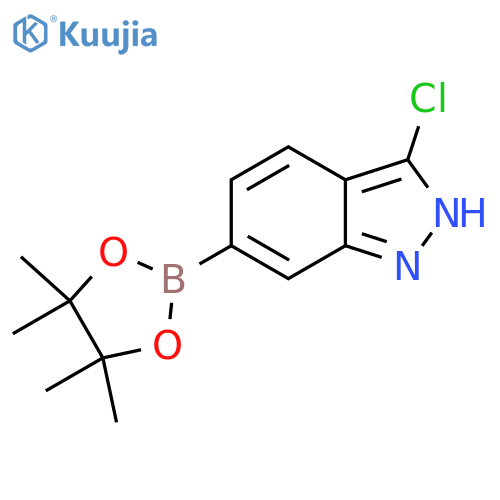 3-Chloro-6-(4,4,5,5-tetramethyl-1,3,2-dioxaborolan-2-yl)-1H-indazole structure