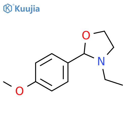 3-ethyl-2-(4-methoxyphenyl)-1,3-oxazolidine structure