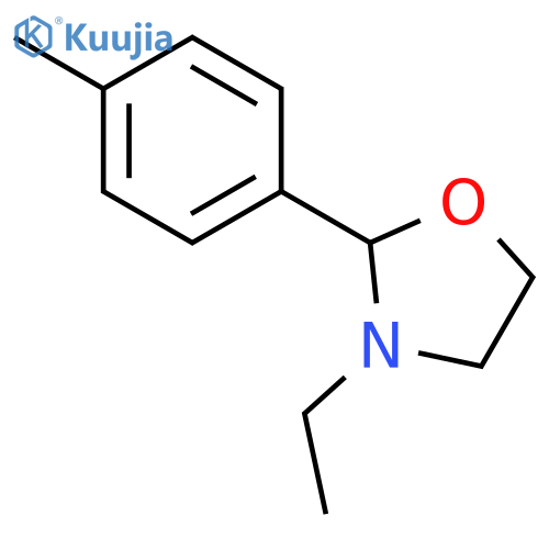 3-ethyl-2-(4-methylphenyl)-1,3-oxazolidine structure