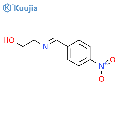 Ethanol,2-[[(4-nitrophenyl)methylene]amino]- structure