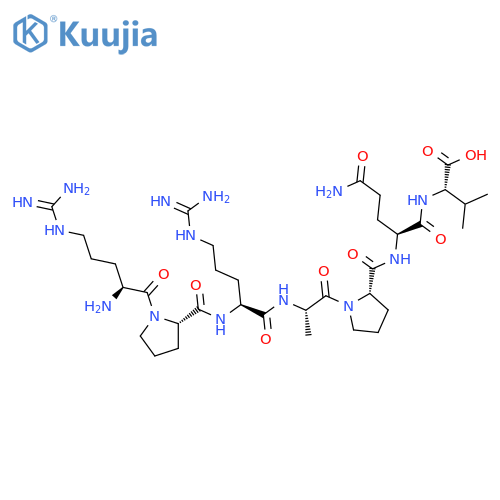 L-Valine, L-arginyl-L-prolyl-L-arginyl-L-alanyl-L-prolyl-L-glutaminyl- structure