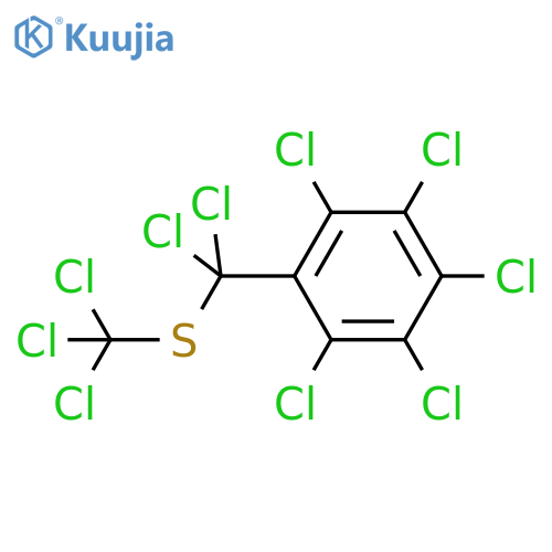 Benzene, pentachloro[dichloro[(trichloromethyl)thio]methyl]- structure