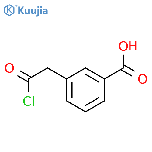 Benzoic acid, 3-(2-chloro-2-oxoethyl)- structure