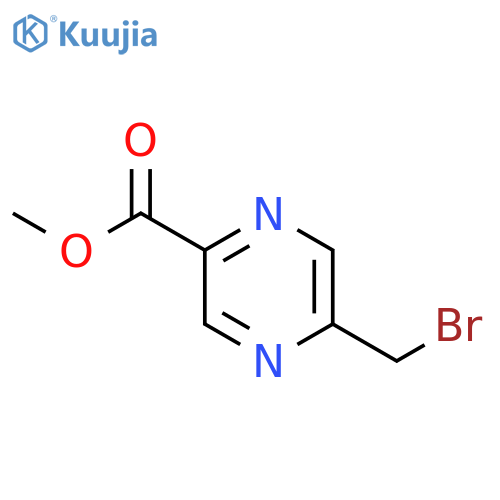 Methyl 5-(bromomethyl)pyrazine-2-carboxylate structure