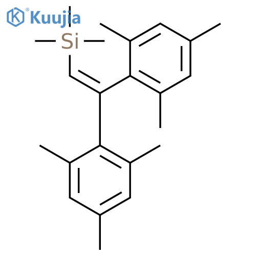 Silane, [2,2-bis(2,4,6-trimethylphenyl)ethenyl]trimethyl- structure