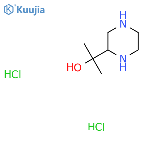 2-(piperazin-2-yl)propan-2-ol 2HCl structure