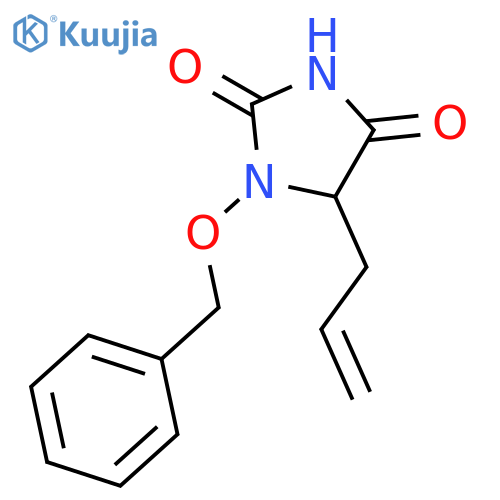 2,4-Imidazolidinedione, 1-(phenylmethoxy)-5-(2-propenyl)- structure