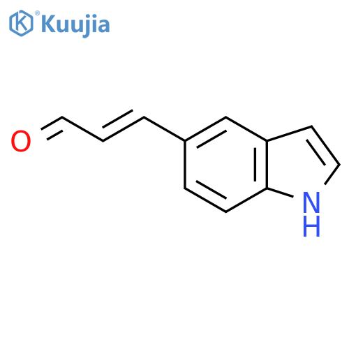 3-(1H-indol-5-yl)prop-2-enal structure