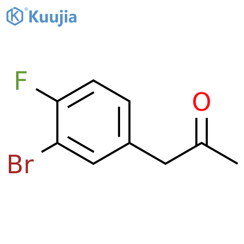 1-(3-Bromo-4-fluorophenyl)propan-2-one structure
