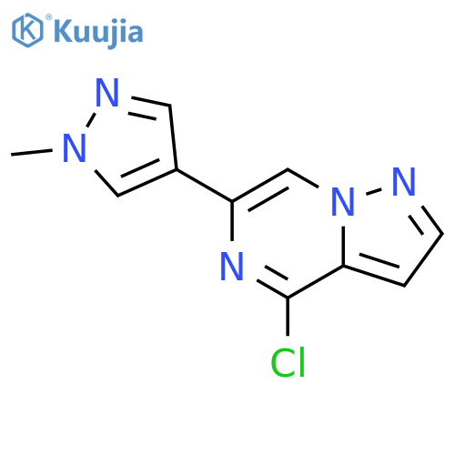 4-{4-chloropyrazolo[1,5-a]pyrazin-6-yl}-1-methyl-1H-pyrazole structure