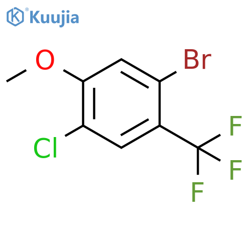 Benzene, 1-bromo-4-chloro-5-methoxy-2-(trifluoromethyl)- structure
