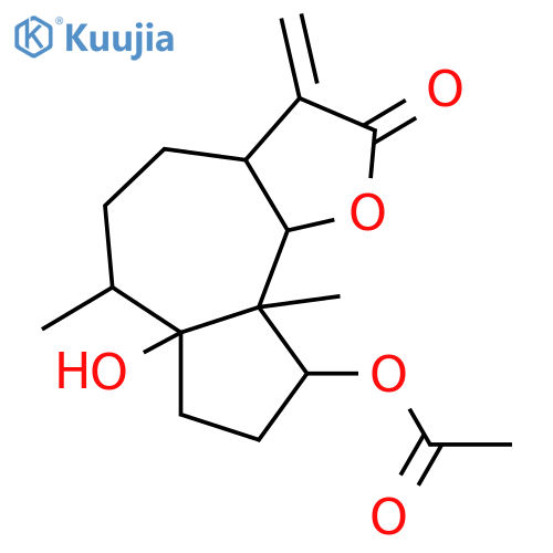 1,4-Dihydroxy-11(13)-pseudoguaien-12,6-olide; (1α,4β,5β,6β,10β)-form, 4-Ac structure