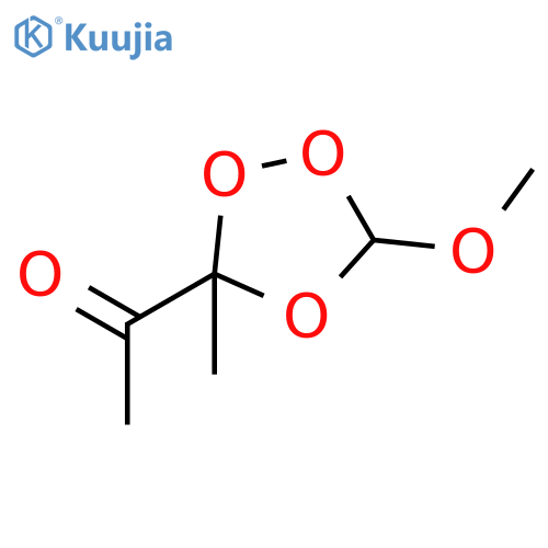 Ethanone,1-(5-methoxy-3-methyl-1,2,4-trioxolan-3-yl)- structure