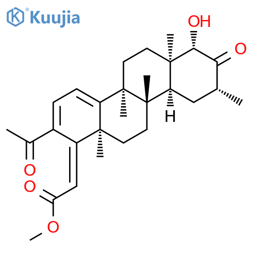 Acetic acid, 2-[(4bS,6aR,7S,9R,10aS,10bS,12aR)-2-acetyl-5,6,6a,7,8,9,10,10a,10b,11,12,12a-dodecahydro-7-hydroxy-4b,6a,9,10b,12a-pentamethyl-8-oxo-1(4bH)-chrysenylidene]-, methyl ester, (2Z)- structure