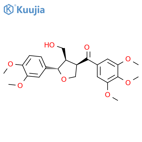 Methanone,[(3R,4R,5S)-5-(3,4-dimethoxyphenyl)tetrahydro-4-(hydroxymethyl)-3-furanyl](3,4,5-trimethoxyphenyl)- structure