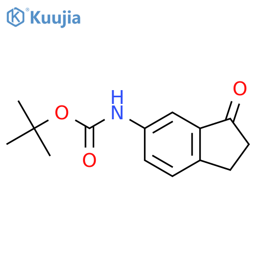 tert-butyl N-(3-oxo-2,3-dihydro-1H-inden-5-yl)carbamate structure