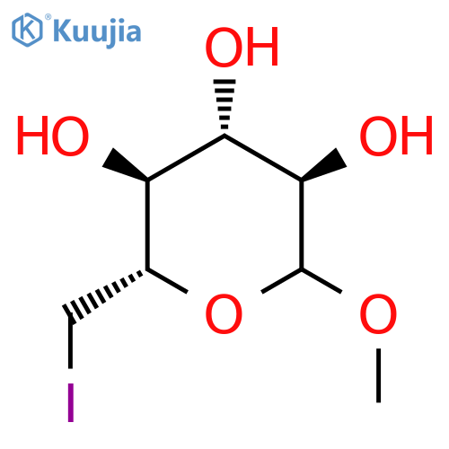 D-Glucopyranoside, methyl 6-deoxy-6-iodo- structure
