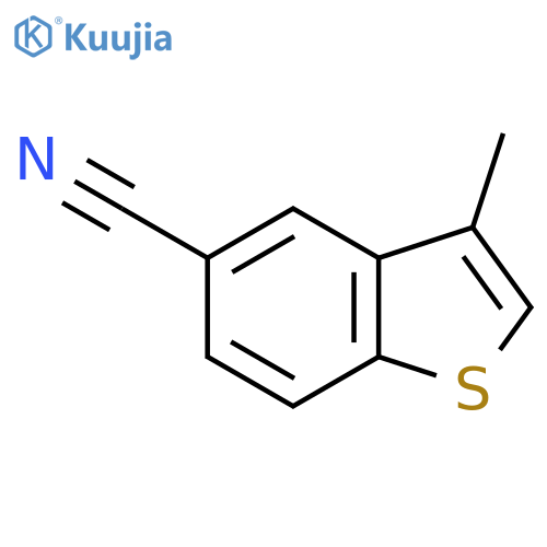 3-methyl-benzobthiophene-5-carbonitrile structure