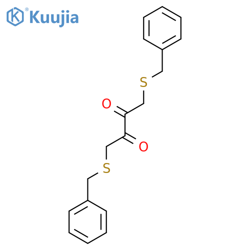 2,3-Butanedione, 1,4-bis[(phenylmethyl)thio]- structure