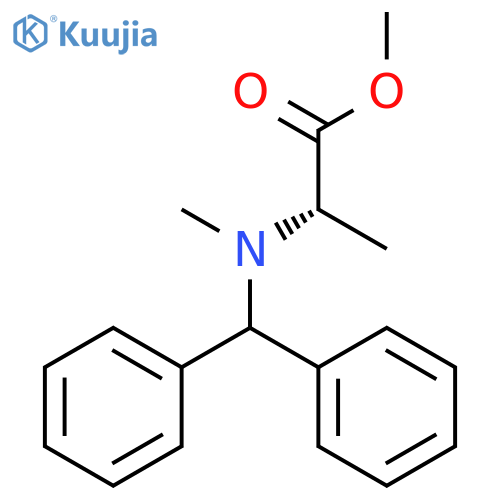 L-ALANINE, N-(DIPHENYLMETHYL)-N-METHYL-, METHYL ESTER structure