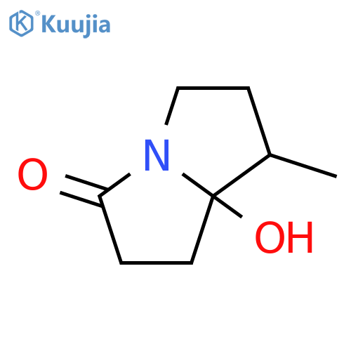 hexahydro-7a-hydroxy-7-methyl-3H-Pyrrolizin-3-one structure