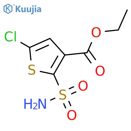 3-Thiophenecarboxylic acid, 2-(aminosulfonyl)-5-chloro-, ethyl ester structure