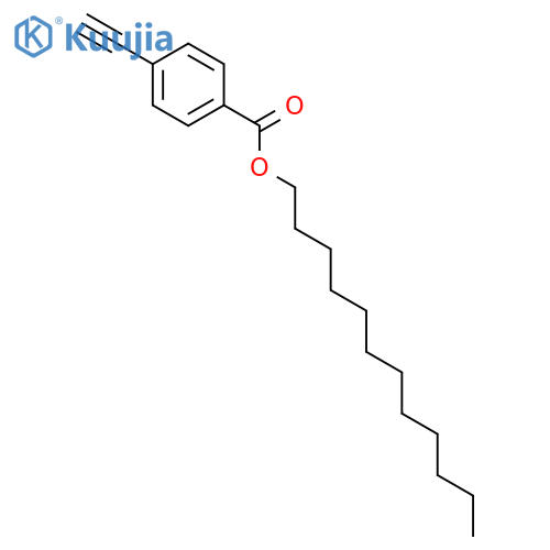 Benzoic acid, 4-ethynyl-, dodecyl ester structure