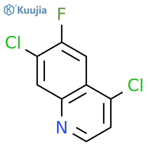 Quinoline, 4,7-dichloro-6-fluoro- structure