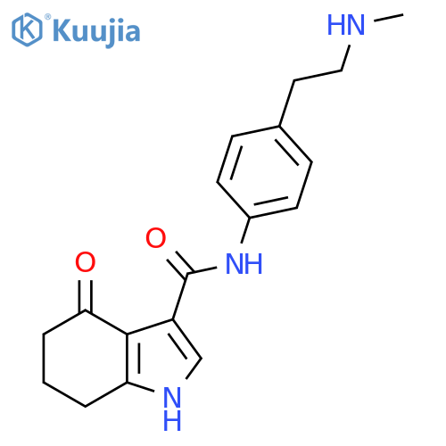 1H-Indole-3-carboxamide,4,5,6,7-tetrahydro-N-[4-[2-(methylamino)ethyl]phenyl]-4-oxo- structure