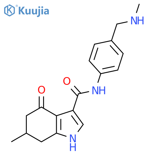 1H-Indole-3-carboxamide,4,5,6,7-tetrahydro-6-methyl-N-[4-[(methylamino)methyl]phenyl]-4-oxo- structure