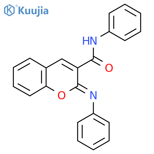 (2Z)-N-phenyl-2-(phenylimino)-2H-chromene-3-carboxamide structure