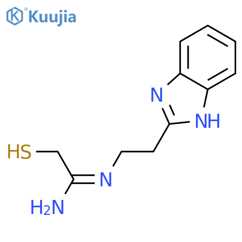N'-[2-(1h-benzimidazol-2-yl)ethyl]-2-sulfanylethanimidamide structure