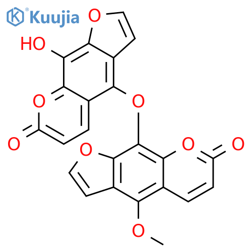 7H-Furo[3,2-g][1]benzopyran-7-one,9- hydroxy-4-[(4-methoxy-7-oxo-7H-furo[3,2- g][1]benzopyran-9-yl)oxy]- structure