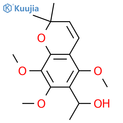 5,7,8-Trihydroxy-6-(1-hydroxyethyl)-2,2-dimethyl-2H-1-benzopyran; 5,7,8-Tri-Me ether structure