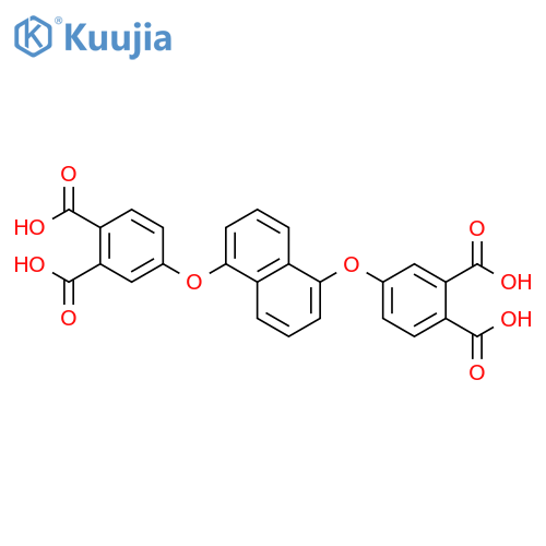 1,2-Benzenedicarboxylic acid, 4,4'-[1,5-naphthalenediylbis(oxy)]bis- structure