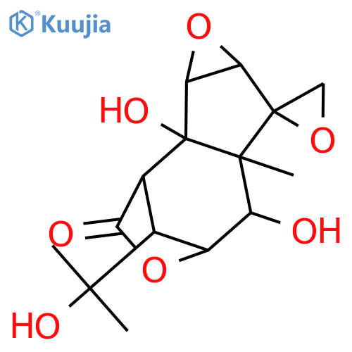 Spiro[2,5-methano-7H-oxireno[3,4]cyclopent[1,2-d]oxepin-7,2'-oxiran]-3(2H)-one,hexahydro-1b,6-dihydroxy-8-(1-hydroxy-1-methylethyl)-6a-methyl-,(1aS,1bR,2S,2'R,5R,6S,6aR,7aR,8S)- structure
