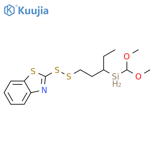Benzothiazole, 2-[[3-(dimethoxymethylsilyl)pentyl]dithio]- structure