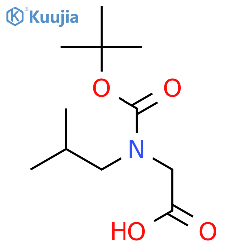 N-Boc-N-(2-methylpropyl)-glycine structure