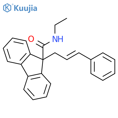 9H-Fluorene-9-carboxamide, N-ethyl-9-[(2E)-3-phenyl-2-propenyl]- structure