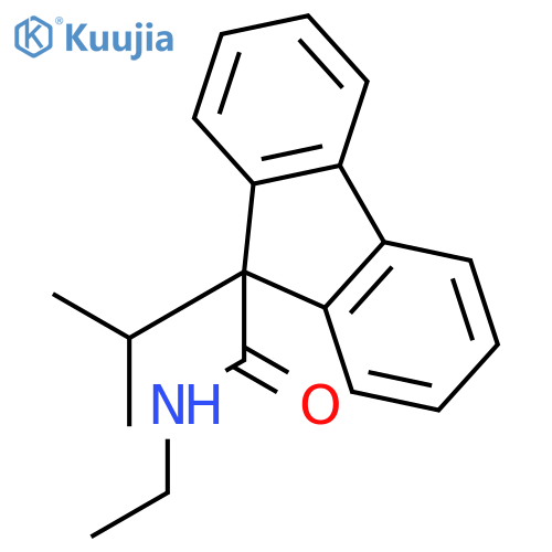 9H-Fluorene-9-carboxamide, N-ethyl-9-(1-methylethyl)- structure