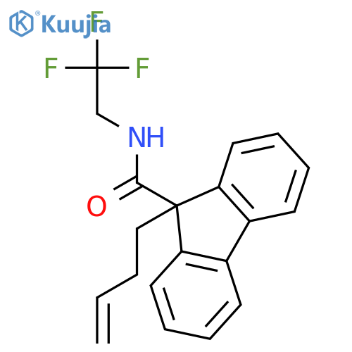 9H-Fluorene-9-carboxamide, 9-(3-butenyl)-N-(2,2,2-trifluoroethyl)- structure