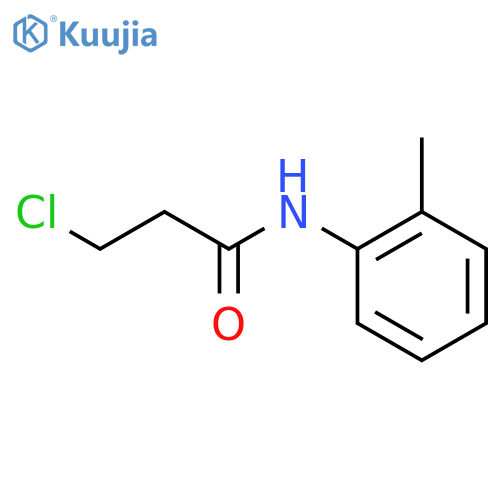 3-chloro-N-(2-methylphenyl)propanamide structure