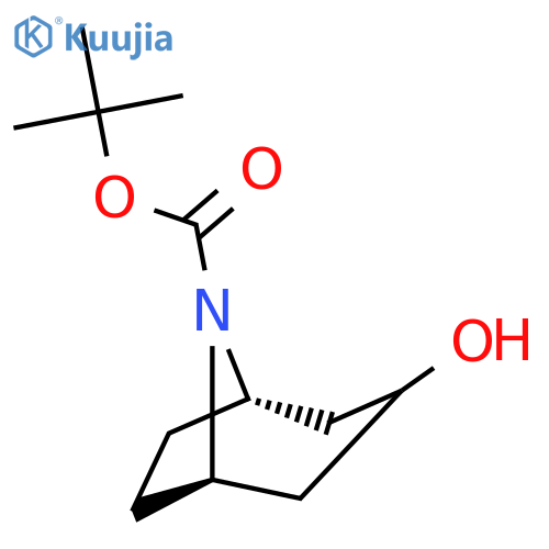 Tert-Butyl 3-endo-3-hydroxy-8-azabicyclo[3.2.1]octane-8-carboxylate structure